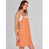 imageANRABESS Women Summer Mini Romper Dress Workout Tennis Active Sports Athletic Outfits Built in Shorts Trendy VacationOrange