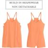 imageANRABESS Women Summer Mini Romper Dress Workout Tennis Active Sports Athletic Outfits Built in Shorts Trendy VacationOrange