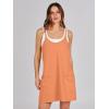 imageANRABESS Women Summer Mini Romper Dress Workout Tennis Active Sports Athletic Outfits Built in Shorts Trendy VacationOrange
