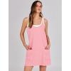 imageANRABESS Women Summer Mini Romper Dress Workout Tennis Active Sports Athletic Outfits Built in Shorts Trendy VacationPink
