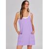 imageANRABESS Women Summer Mini Romper Dress Workout Tennis Active Sports Athletic Outfits Built in Shorts Trendy VacationPurple