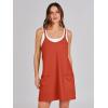 imageANRABESS Women Summer Mini Romper Dress Workout Tennis Active Sports Athletic Outfits Built in Shorts Trendy VacationRed