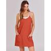 imageANRABESS Women Summer Mini Romper Dress Workout Tennis Active Sports Athletic Outfits Built in Shorts Trendy VacationRed