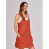 imageANRABESS Women Summer Mini Romper Dress Workout Tennis Active Sports Athletic Outfits Built in Shorts Trendy VacationRed
