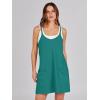 imageANRABESS Women Summer Mini Romper Dress Workout Tennis Active Sports Athletic Outfits Built in Shorts Trendy VacationTeal