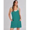 imageANRABESS Women Summer Mini Romper Dress Workout Tennis Active Sports Athletic Outfits Built in Shorts Trendy VacationTeal