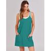 imageANRABESS Women Summer Mini Romper Dress Workout Tennis Active Sports Athletic Outfits Built in Shorts Trendy VacationTeal