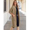 imageANRABESS Womens Cardigan Long Sweater Oversized Open Front Knit Duster Coat 2024 Trendy Lady Fall Coatigan OuterwearBrown
