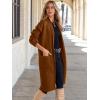 imageANRABESS Womens Cardigan Long Sweater Oversized Open Front Knit Duster Coat 2024 Trendy Lady Fall Coatigan OuterwearCaramel