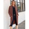 imageANRABESS Womens Cardigan Long Sweater Oversized Open Front Knit Duster Coat 2024 Trendy Lady Fall Coatigan OuterwearCoffee