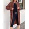 imageANRABESS Womens Cardigan Long Sweater Oversized Open Front Knit Duster Coat 2024 Trendy Lady Fall Coatigan OuterwearCoffee
