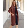 imageANRABESS Womens Cardigan Long Sweater Oversized Open Front Knit Duster Coat 2024 Trendy Lady Fall Coatigan OuterwearCoffee
