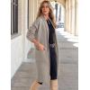 imageANRABESS Womens Cardigan Long Sweater Oversized Open Front Knit Duster Coat 2024 Trendy Lady Fall Coatigan OuterwearDeep Apricot