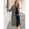 imageANRABESS Womens Cardigan Long Sweater Oversized Open Front Knit Duster Coat 2024 Trendy Lady Fall Coatigan OuterwearDeep Grey