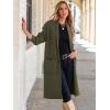 imageANRABESS Womens Cardigan Long Sweater Oversized Open Front Knit Duster Coat 2024 Trendy Lady Fall Coatigan OuterwearGreen