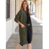 imageANRABESS Womens Cardigan Long Sweater Oversized Open Front Knit Duster Coat 2024 Trendy Lady Fall Coatigan OuterwearGreen