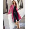 imageANRABESS Womens Cardigan Long Sweater Oversized Open Front Knit Duster Coat 2024 Trendy Lady Fall Coatigan OuterwearHot Pink