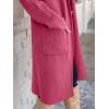 imageANRABESS Womens Cardigan Long Sweater Oversized Open Front Knit Duster Coat 2024 Trendy Lady Fall Coatigan OuterwearHot Pink