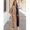 imageANRABESS Womens Cardigan Long Sweater Oversized Open Front Knit Duster Coat 2024 Trendy Lady Fall Coatigan OuterwearKhaki Apricot