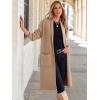 imageANRABESS Womens Cardigan Long Sweater Oversized Open Front Knit Duster Coat 2024 Trendy Lady Fall Coatigan OuterwearKhaki Apricot