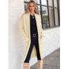 imageANRABESS Womens Cardigan Long Sweater Oversized Open Front Knit Duster Coat 2024 Trendy Lady Fall Coatigan OuterwearKhaki Beige