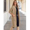 imageANRABESS Womens Cardigan Long Sweater Oversized Open Front Knit Duster Coat 2024 Trendy Lady Fall Coatigan OuterwearLight Camel