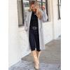 imageANRABESS Womens Cardigan Long Sweater Oversized Open Front Knit Duster Coat 2024 Trendy Lady Fall Coatigan OuterwearLight Grey