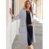 imageANRABESS Womens Cardigan Long Sweater Oversized Open Front Knit Duster Coat 2024 Trendy Lady Fall Coatigan OuterwearLight Grey