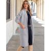 imageANRABESS Womens Cardigan Long Sweater Oversized Open Front Knit Duster Coat 2024 Trendy Lady Fall Coatigan OuterwearLight Grey