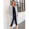 imageANRABESS Womens Cardigan Long Sweater Oversized Open Front Knit Duster Coat 2024 Trendy Lady Fall Coatigan OuterwearLight Grey