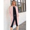 imageANRABESS Womens Cardigan Long Sweater Oversized Open Front Knit Duster Coat 2024 Trendy Lady Fall Coatigan OuterwearLight Pink