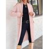 imageANRABESS Womens Cardigan Long Sweater Oversized Open Front Knit Duster Coat 2024 Trendy Lady Fall Coatigan OuterwearLight Pink