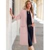 imageANRABESS Womens Cardigan Long Sweater Oversized Open Front Knit Duster Coat 2024 Trendy Lady Fall Coatigan OuterwearLight Pink