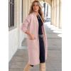 imageANRABESS Womens Cardigan Long Sweater Oversized Open Front Knit Duster Coat 2024 Trendy Lady Fall Coatigan OuterwearLight Pink