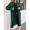 imageANRABESS Womens Cardigan Long Sweater Oversized Open Front Knit Duster Coat 2024 Trendy Lady Fall Coatigan OuterwearOpal Green