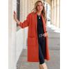 imageANRABESS Womens Cardigan Long Sweater Oversized Open Front Knit Duster Coat 2024 Trendy Lady Fall Coatigan OuterwearOrange Red