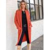 imageANRABESS Womens Cardigan Long Sweater Oversized Open Front Knit Duster Coat 2024 Trendy Lady Fall Coatigan OuterwearOrange Red