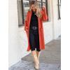 imageANRABESS Womens Cardigan Long Sweater Oversized Open Front Knit Duster Coat 2024 Trendy Lady Fall Coatigan OuterwearOrange Red
