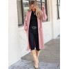 imageANRABESS Womens Cardigan Long Sweater Oversized Open Front Knit Duster Coat 2024 Trendy Lady Fall Coatigan OuterwearPink