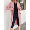 imageANRABESS Womens Cardigan Long Sweater Oversized Open Front Knit Duster Coat 2024 Trendy Lady Fall Coatigan OuterwearPink