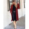 imageANRABESS Womens Cardigan Long Sweater Oversized Open Front Knit Duster Coat 2024 Trendy Lady Fall Coatigan OuterwearRed