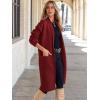imageANRABESS Womens Cardigan Long Sweater Oversized Open Front Knit Duster Coat 2024 Trendy Lady Fall Coatigan OuterwearRed