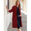 imageANRABESS Womens Cardigan Long Sweater Oversized Open Front Knit Duster Coat 2024 Trendy Lady Fall Coatigan OuterwearRed