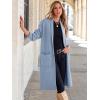 imageANRABESS Womens Cardigan Long Sweater Oversized Open Front Knit Duster Coat 2024 Trendy Lady Fall Coatigan OuterwearSky