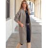 imageANRABESS Womens Cardigan Long Sweater Oversized Open Front Knit Duster Coat 2024 Trendy Lady Fall Coatigan OuterwearTaupe