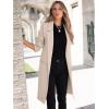 imageANRABESS Women Cardigan Sweater Jackets Open Front Thick Knit Oversized Blazer Coatigan 2025 Fall Winter Long Coats OutwearApricot