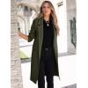 imageANRABESS Women Cardigan Sweater Jackets Open Front Thick Knit Oversized Blazer Coatigan 2025 Fall Winter Long Coats OutwearArmy Green