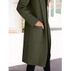 imageANRABESS Women Cardigan Sweater Jackets Open Front Thick Knit Oversized Blazer Coatigan 2025 Fall Winter Long Coats OutwearArmy Green