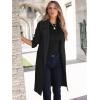 imageANRABESS Women Cardigan Sweater Jackets Open Front Thick Knit Oversized Blazer Coatigan 2025 Fall Winter Long Coats OutwearBlack