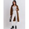 imageANRABESS Women Cardigan Sweater Jackets Open Front Thick Knit Oversized Blazer Coatigan 2025 Fall Winter Long Coats OutwearCaramel